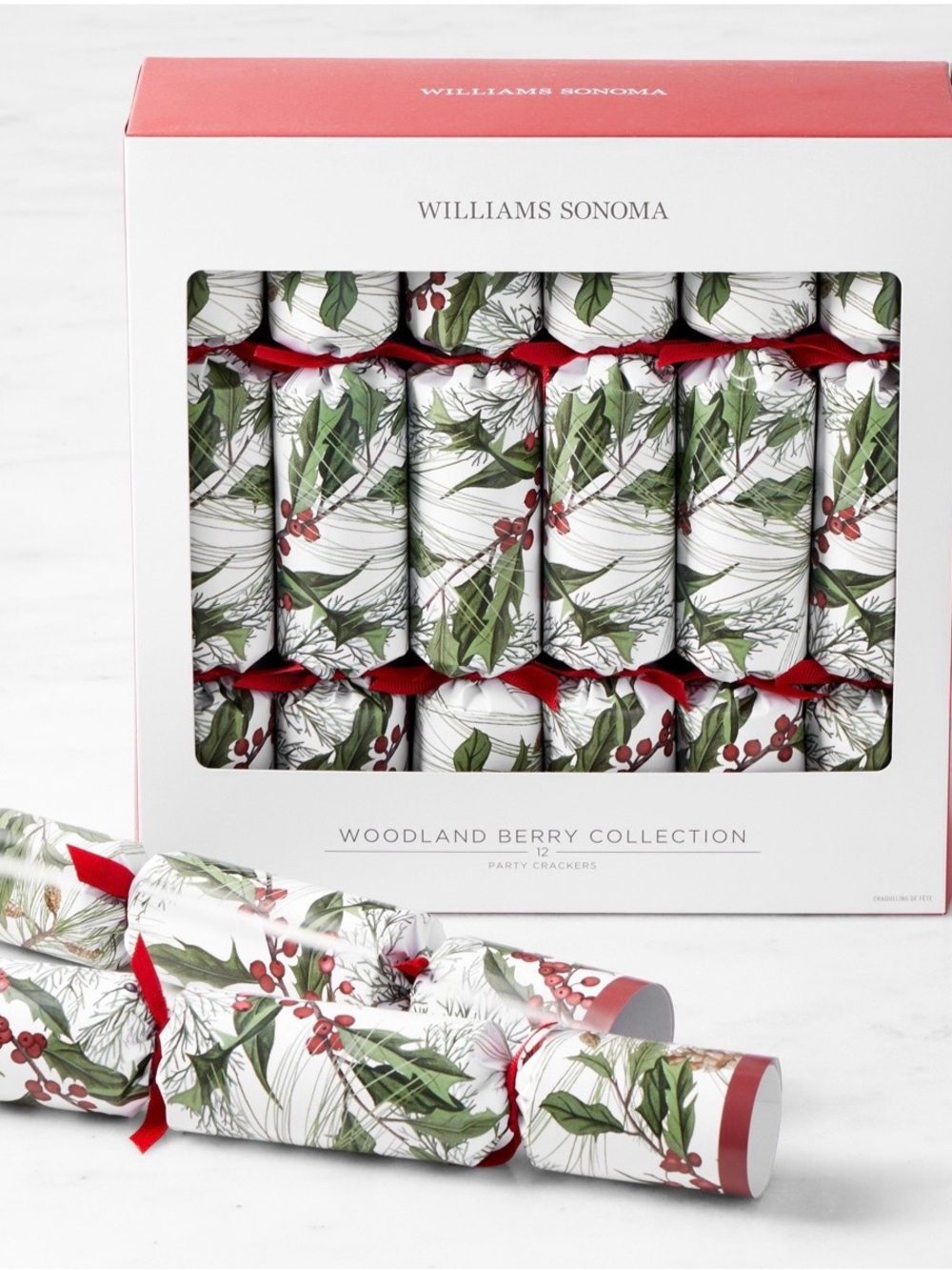 Williams Sonoma Woodland Berry Crackers, Set of 12